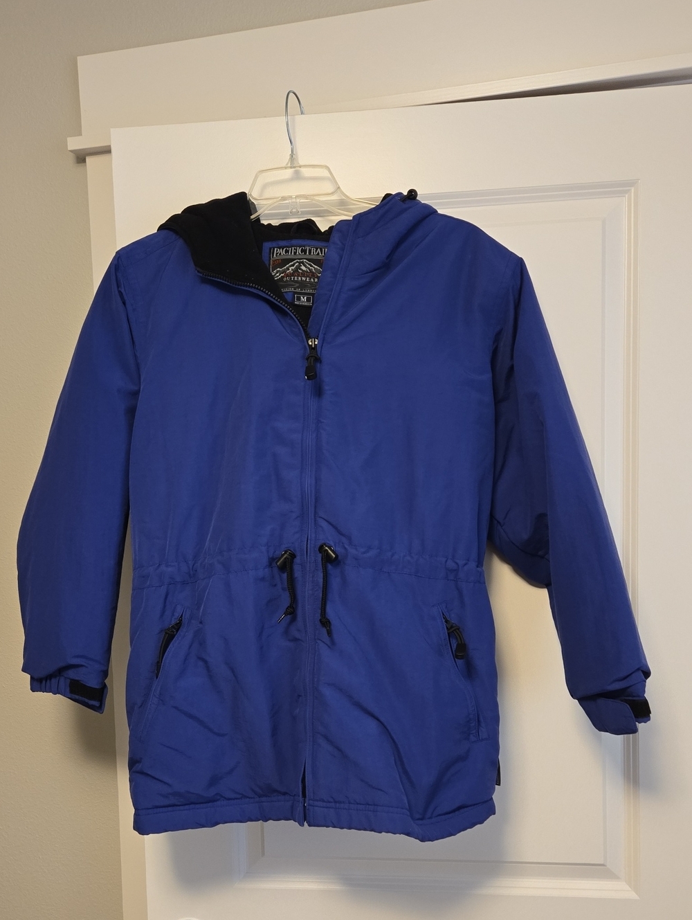 Pristine Vintage Pacific Trail Royal Blue Hooded Raincoat